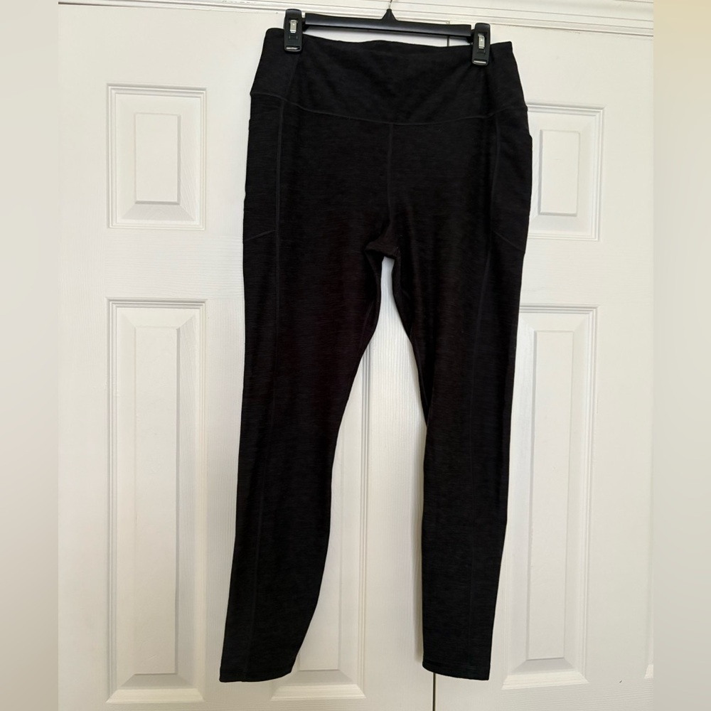 Used Victoria Secret black leggings size large. Pilling between thighs.